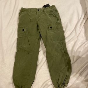 Zara cargo army green joggers